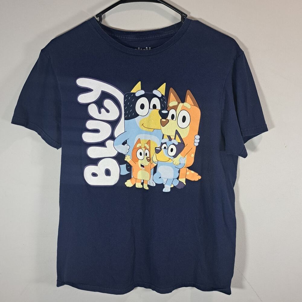 Bluey Adult Medium Navy Graphic T-Shirt